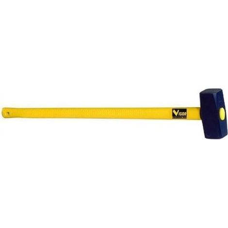 Vigor GR4000 Mazza a Coppia Manico Sintetico Testa Ad Angoli Smussati colore Nero (1/2)