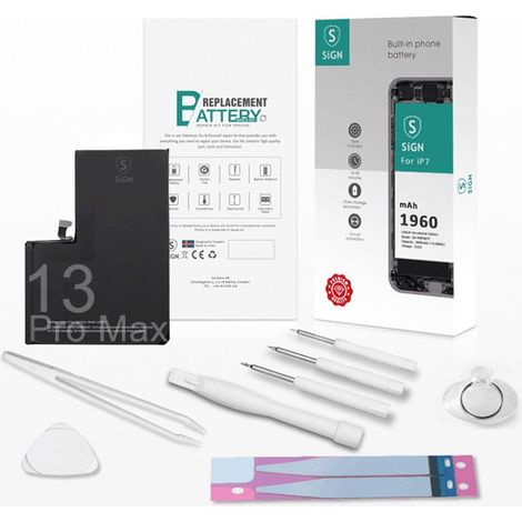 Kit completo de reemplazo de bateria sign - iphone 13 pro max