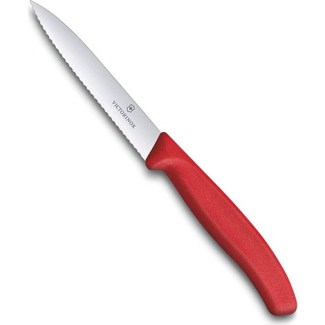 Coltello da Verdura Victorinox 6.7731.C1 Rosso Lama 10 cm – Swiss Made con Impugnatura in Silicone