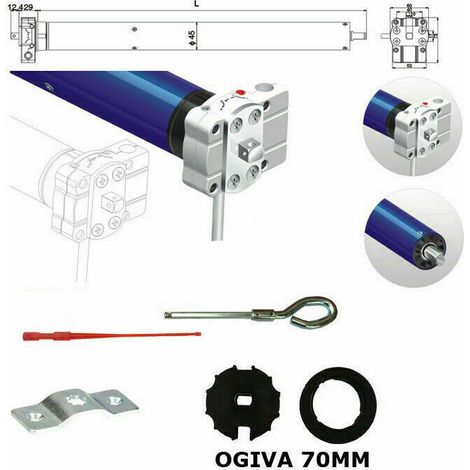 Motore Automazione Tenda Da Sole 100 Kg 50nm Manovra Emergenza Sblocco Manuale