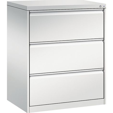 C+P, Armoire à fiches ACURADO, 2 rangées, 3 tiroirs, gris (1/3)