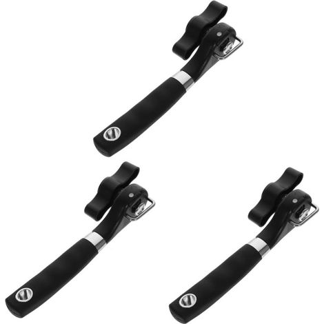 3 uds Abrelatas de cocina acero inoxidable manual ergonómico (1/5)