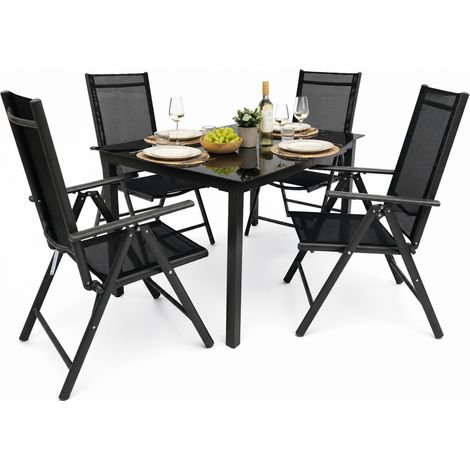 5 pcs. Alu Garden Set Seat Group 140SW 105x140x80 - VCM (1/3)