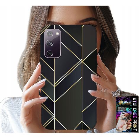 Custodia per Samsung Galaxy S20 Lite - cornice dorata, motivi eleganti + vetro (1/5)
