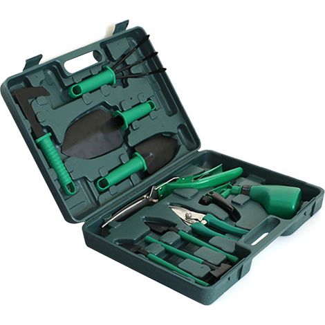 Cisailles de jardin pour plantes en pot, désherbage, taille des bonsaïs, outils de jardinage, vertes, lot de 10 (1/5)
