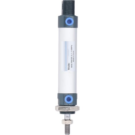 Vérin pneumatique miniature double effet 20mm alésage 0.1-0.8Mpa, corps en alliage d'aluminium, course 100mm/3.94in MAL20 (1/5)