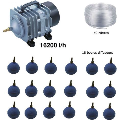 Set aération bassin de jardin 18 boules de 30000 à 50000 litres (1/5)