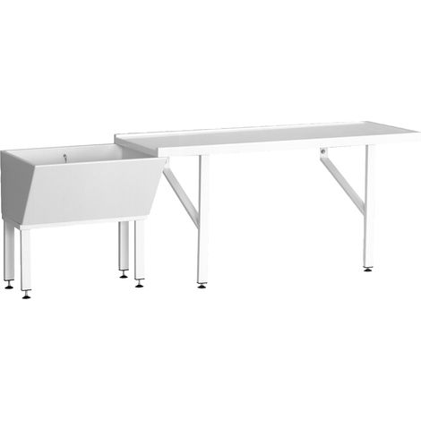 KWC AR Putztischanlage, SIRIUS, MIRANIT,  2700x805x650 mm, Platte 2000 mm