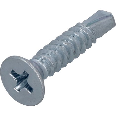 Suki Bohrschraube Senkkopf 4,8 x 22 mm, verzinkt, PH2, DIN 7504-P K25