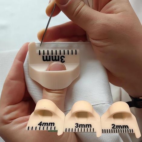 Polainas antideslizantes para coser (6 piezas, 3 tallas), accesorios de costura para bisutería y acolchado. (1/5)