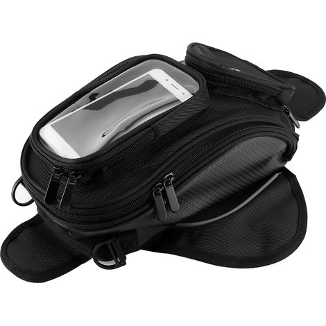 Sacoche de réservoir magnétique universelle étanche avec support pour téléphone GPS à écran tactile pour moto