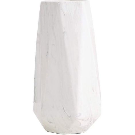 Vase en céramique effet marbre blanc, décoration intérieure, centre de table, idéal pour les amis et la famille, Noël, mariage, enterrement de vie de jeune fille (1/5)