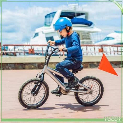 Fafeicy fanions de scooter 3 Pièces Drapeaux de Sécurité, Drapeaux de Sécurité de Cyclisme Drapeau de Bruant pour sport velo