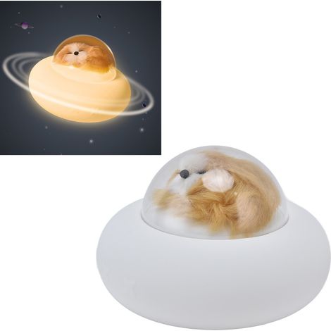 Niedliches Baby-Nachtlicht, bezauberndes Katzen-Nachtlicht, USB-aufladbar, berührungsempfindlich, dimmbar, aus weichem Silikon, Nachtlicht für Kätzchen und Welpen, LED, Schlafzimmerdekoration, Hunde-D (1/5)