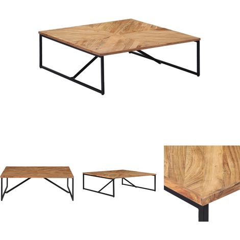Wohnzimmer Couchtisch - vidaXL Couchtisch 110x110x36 cm Massivholz Akazie - Holz Couchtisch (1/5)