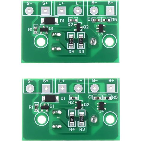 Lot de 2 Modules de Contrôle de Lampe Solaire 3,7 V avec Interrupteur Adaptés Aux Lampes Solaires (1/5)