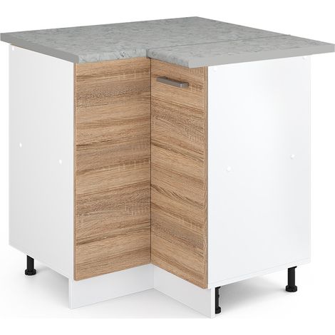 Mueble esquinero universal R-Line, Sonoma, 75.6 cm con puerta, con encimera, Vicco (1/5)
