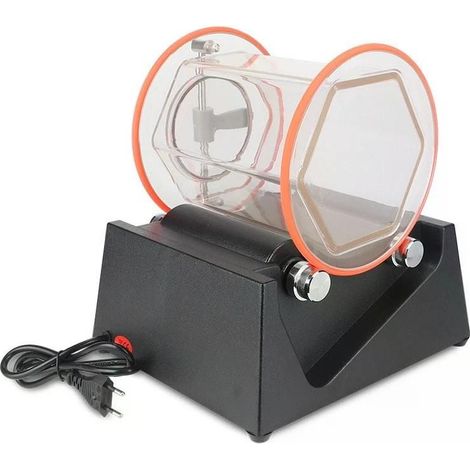 Polisseuse rotative 60W 220V EU à tambour, machine de polissage pour bijoux et pierres avec minuterie 10-60 min, 5 vitesses, charge 5 kg (1/5)