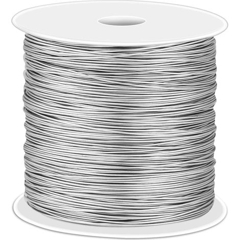 Fil Acier Inoxydable - 0 5 Mm - 393 Pieds - Pour Fabrication Bijoux - Fil Artisanal (1/5)