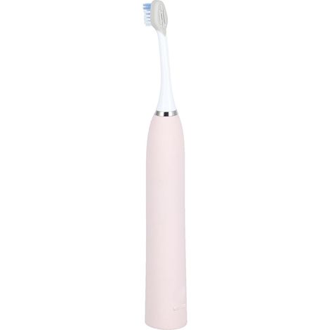 Brosse à dents électrique portable avec 3 têtes, rechargeable par USB 5V, pour adultes (rose). (1/5)