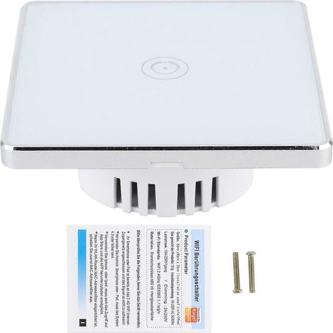 Application Smart Switch, télécommande sans fil WiFi murale tactile, norme britannique 95-240 V CA S104-1 (1/4)