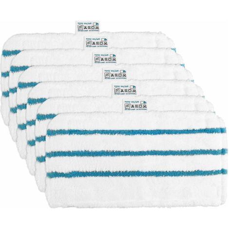 6 Lingettes Microfibres Chiffrons Remplacement pour Balai Vapeur Black Decker Alternative (1/4)