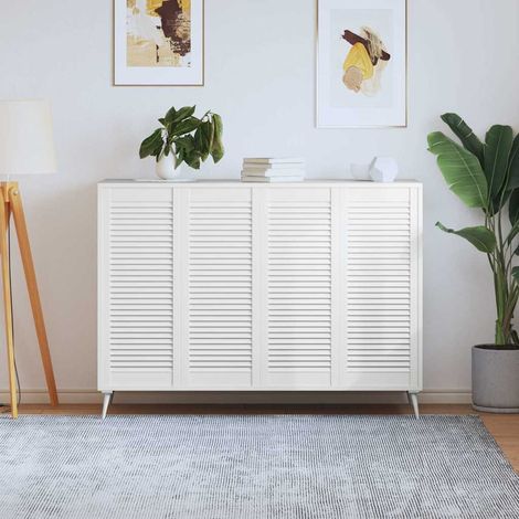 Porte a persiana con porta 4 pz Bianco 69 x 49,4 cm vidaXL