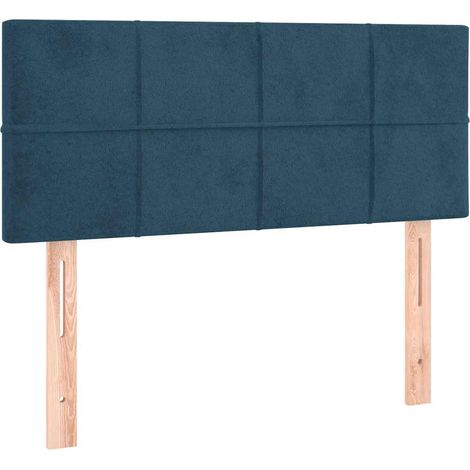 Tête de lit Résistante et économique, Panneau de lit, Bleu foncé 90x5x78/88 cm Velours OIB5316E (1/5)