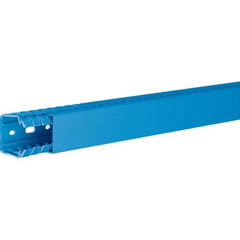 Goulotte de câblage complète BA7 prof 40mm l 40mm bleue HAGER BA740040BL
