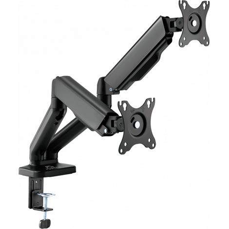 Support double écran articulé MecaMounts Dual pour moniteur PC standard ou incurvé de 17" à 32" (1/4)