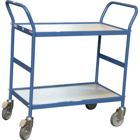 Fimm - Servante polyvalente charge 150 kg 780 x 420 mm 2 plateaux Diam roues 125 mm (1/2)