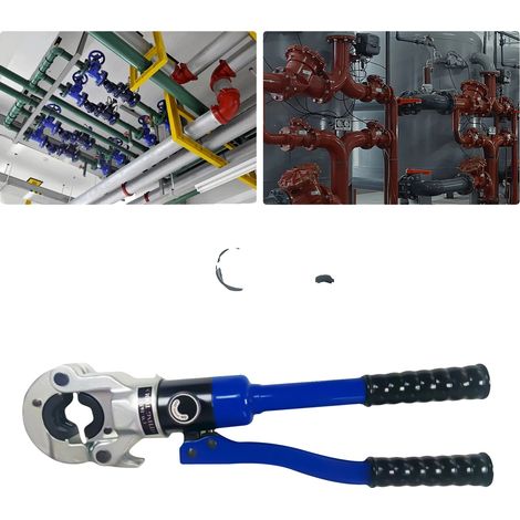 Outil de sertissage hydraulique, matériau en acier, force de sertissage maximale de 10T, taille de matrice de 12,7 mm, taille de matrice de 19,05 mm, taille de matrice de 25,4 mm (1/5)