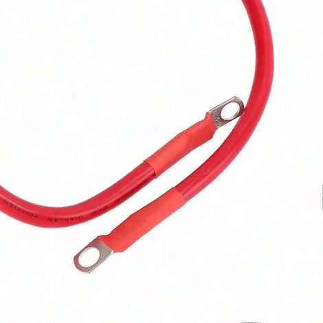 4AWG Batteriekabel, Startermasse, 60 cm flexibles, flammhemmendes Silikonkabel, 2 R-Stecker, Autobatterieanschluss, feuerfestes elektrisches Anschlussset. (1/2)
