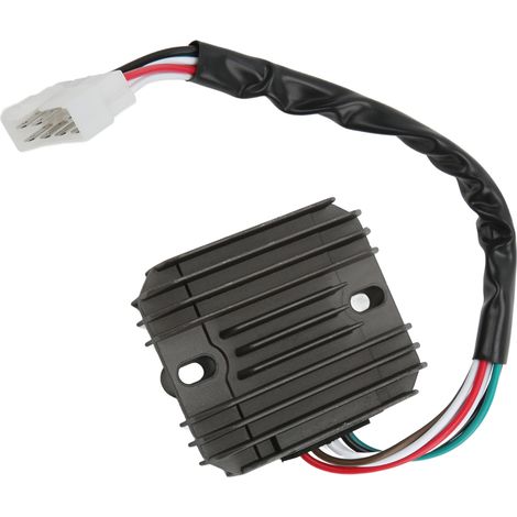 Régulateur de tension moto 12V 7 fils, redresseur en alliage, pièce de rechange compatible XJ550 YX600 XS650, voltmètre régulateur haute performance (1/5)