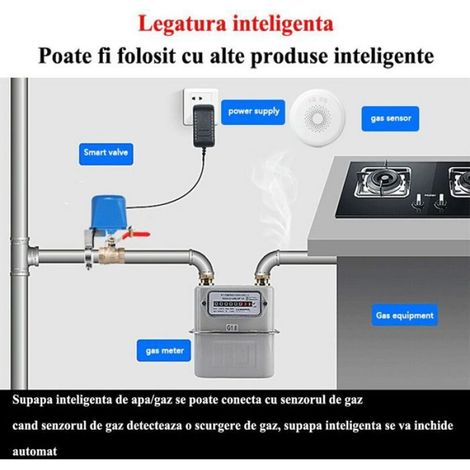 Électrovanne WiFi 12 V - Compatible Tuya Et Alexa - Pour Robinet À Bille - Étanche IP44 - 1 Pièce (1/5)