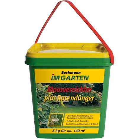 Moosvernichter Rasendünger 5kg, Rasendünger mit Eisen, Rasen Moos entfernen (1/2)
