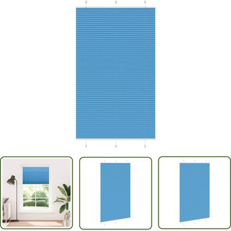 vidaXL Plissee Blau 120x200 cm Stoffbreite 119,4 cm Polyester (1/5)