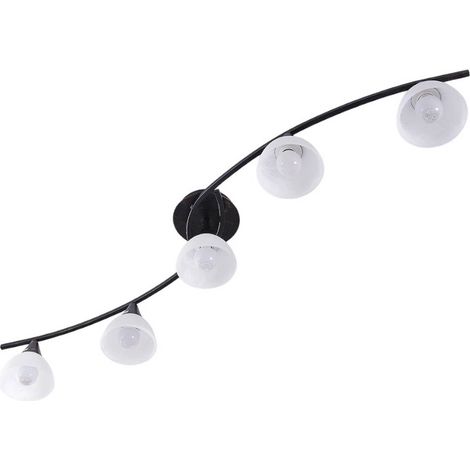 Lindby Lámpara de techo 'Della' en Negro Vidrio