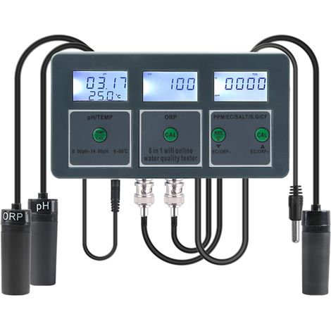 Tuya WiFi Wasserqualitätstester für Aquarien, hohe Präzision, für den Heimgebrauch, Wasseranalysator für Aquarien, Schwimmbäder und Hydrokulturen (1/5)