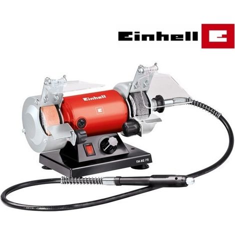 Smerigliatrice da banco/Doppia Mola con mini trapano/drill e accessori 75mm 120W Einhell - TH-XG 75 KIT (1/2)