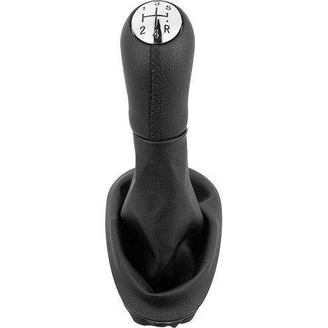 Suitable for Renault cars, dust cover for leather and plastic gear shift knob, gear lever, steering wheel accessory, black plastic manual transmission, one pack (1/4)