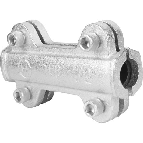 Cornat Reparatur-Dichtschelle verzinkt 1/2 Temperguss, verzinkt, 1/2 Rohrschellen