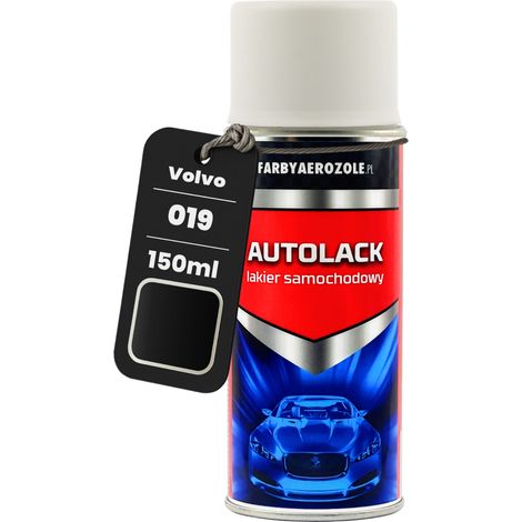 Volvo 019-26 Negro Piedra - Pintura en aerosol para automóviles, color negro, 150 ml (1/5)