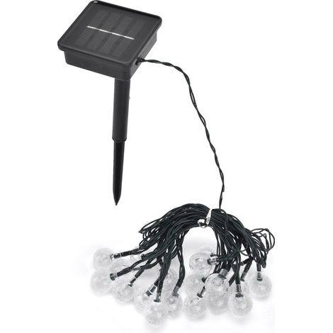 Lampada da esterno decorativa a LED solare da 5 m, 20 LED, con 8 modalità di illuminazione per feste in giardino in cortile