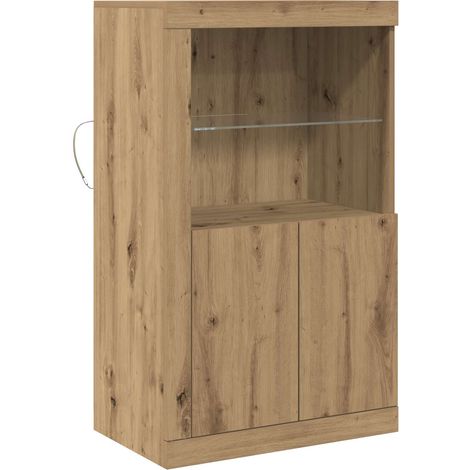 Maison Exclusive - Madia LED Rovere artigianale 60,5 x 37 x 100 cm