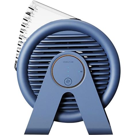 Bureau personnel à circulation d'air, rechargeable par USB, 17 x 13 x 10 cm, pour bibliothèques, bleu (1/4)