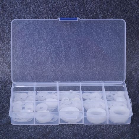 Kit de 250 rondelles plates en nylon pour tuyaux d'eau, étanches et étanches (1/5)