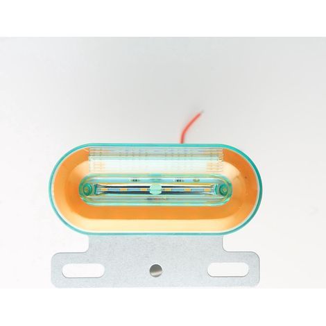 AIDUCHO 12 LED Ovale LKW-Führungsleuchte Dreifarbige Straßenleuchte 24V Seitenleuchte (1/4)