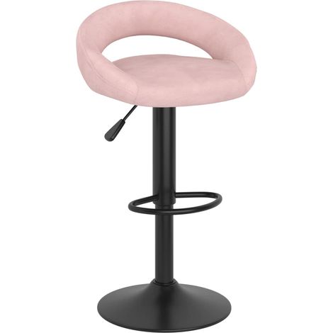 Maison Exclusive - Barhocker 2 Stk. Rosa Samt