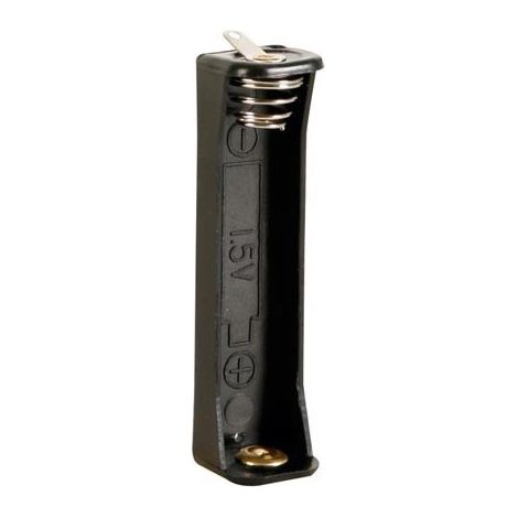 Conector de 1 pila AAA (LR3), con bornes para soldar
